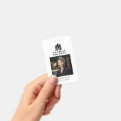 エステート実在ロゴ白黒上場エージェント不動産仲介業者 バッジ (手持ち)