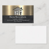 エステート実在改装 | 金属金ゴールド大理石 名刺 (正面/裏面)