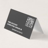 🏘️エステート実在私たち買はQR折り畳みを格納 名刺 (裏面)