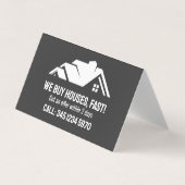 🏘️エステート実在私たち買はQR折り畳みを格納 名刺 (正面)