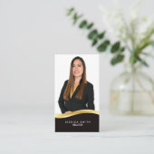 エステート実在金ゴールドスウッシュの名刺 名刺 (スタンド正面)