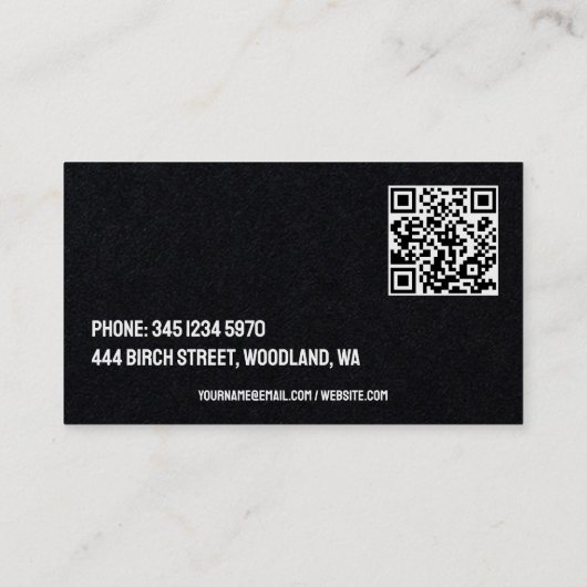 🏘️エステート実在QRプレミアム買を収納 名刺 (裏面)