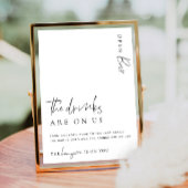 エステール モダン ミニマル オープン バー メニュー サイン