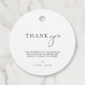 エステール モダン ミニマル サンクス フェイバーラウンドタグ フェイバータグ (裏面)