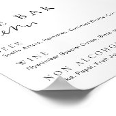 エステール モダン ミニマル バー メニュー サイン (角)