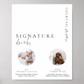 エステール モダン ミニマル フォト シグネチャー ドリンクス サイン (正面)