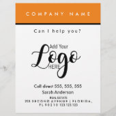 エステー実在トエージェントのオレンジのハロウィーンの標識 チラシ (裏面)