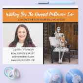 エステー実在トエージェントのオレンジのハロウィーンの標識 チラシ (シングル)