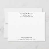 エステー実在トエージェントブルーハウスパターン サンキューカード (裏面)