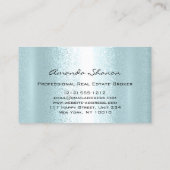 エステー実在トエージェントブローカーハウスブルーグリッター 名刺 (裏面)