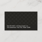 エステー実在トエージェントブローカーラグジュアリーブラック金ゴールド 名刺 (裏面)