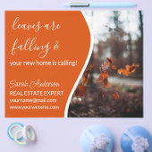 エステー実在トエージェント秋カード店の看板フライヤー チラシ (シングル)