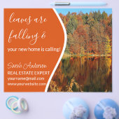 エステー実在トエージェント秋カード店の看板フライヤー チラシ (シングル)