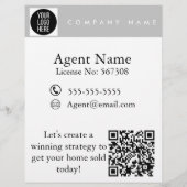 エステー実在トエージェント農業カード店の看板フライヤー チラシ (裏面)