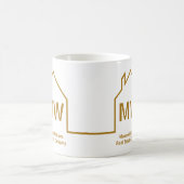 エステー実在トカンパニパーソナライズされたシック金ゴールド不動産仲介業者 コーヒーマグカップ (中央)