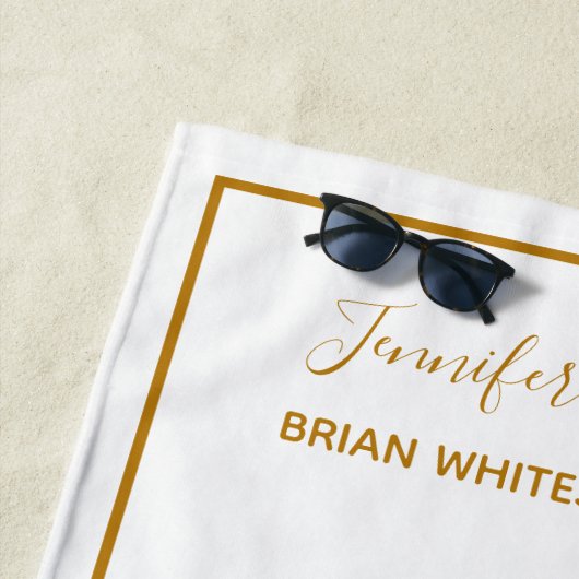 エステー実在トカンパニーカスタムシック金ゴールド不動産仲介業者 ビーチタオル (インサイチュ)