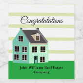 エステー実在トカンパニーキュートニューホーム引っ越し祝いパーティー ワインラベル (シングルラベル)