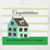 エステー実在トカンパニーニューホーム引っ越し祝いパーティー スパークリングワインラベル (シングルラベル)