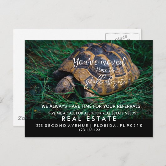 エステー実在トドリームホームのお知らせが移動 案内ポストカード (正面/裏面)