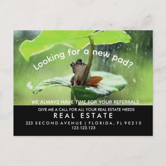 エステー実在トドリームホーム発表の新しいパッド 案内ポストカード (正面)