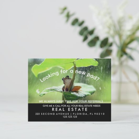 エステー実在トドリームホーム発表の新しいパッド 案内ポストカード (スタンド正面)