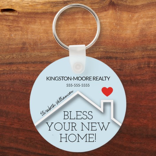 エステー実在トハウスハートカスタム不動産仲介業者事業 キーホルダー (正面)