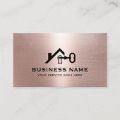 エステー実在トハウス&鍵モダンバラ金ゴールド不動産仲介業者 名刺 (正面)