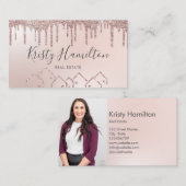 エステー実在トプロフェッショナルハウス不動産仲介業者赤面写真 名刺 (正面/裏面)