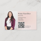 エステー実在トプロフェッショナルハウス不動産仲介業者金ゴールド写真 名刺 (裏面)