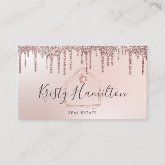 エステー実在トプロフェッショナルハウス不動産仲介業者金ゴールド写真 名刺 (正面)