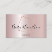 エステー実在トプロフェッショナルハウス不動産仲介業者金ゴールド写真 名刺 (正面)