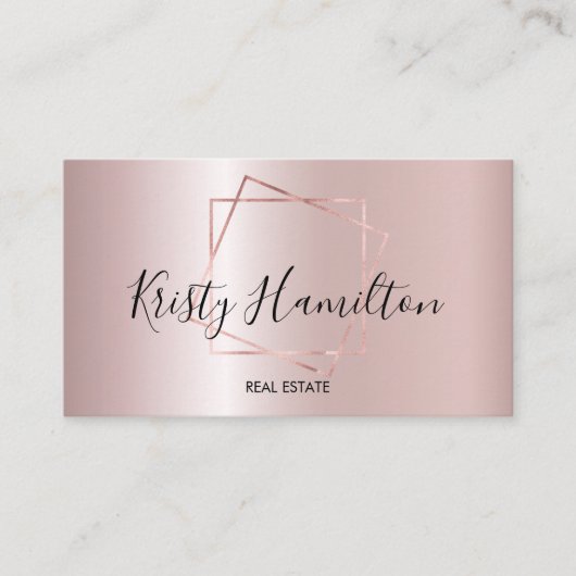 エステー実在トプロフェッショナルハウス不動産仲介業者金ゴールド写真 名刺 (正面)