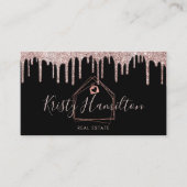 エステー実在トプロフェッショナルハウス不動産仲介業者金ゴールド写真 名刺 (正面)