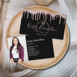 エステー実在トプロフェッショナルハウス不動産仲介業者金ゴールド写真 名刺