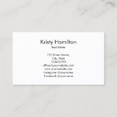 エステー実在トプロフェッショナルハウス不動産仲介業者鍵事業 名刺 (裏面)