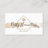 エステー実在トプロフェッショナルハウス不動産仲介業者qrコード 名刺 (正面)