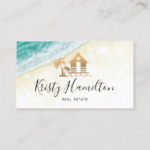 エステー実在トプロフェッショナル不動産仲介業者ビーチハウスフォト 名刺 (正面)