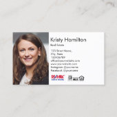 エステー実在トプロフェッショナル鍵ハウス不動産仲介業者写真 名刺 (裏面)