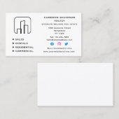 エステー実在ト代理不動産仲介業者ニューホームソーシャルメディア 名刺 (正面/裏面)