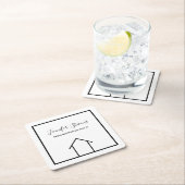 エステー実在ト会社カスタムオープンハウスマーケティング スクエアペーパーコースター (インサイチュ)