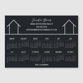 エステー実在ト会社ブラック2022カレンダーマグネット (正面)