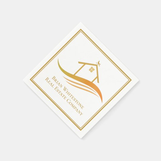 エステー実在ト会社金ゴールドオープンハウスカスタマイズ可能 スタンダードカクテルナプキン (角)