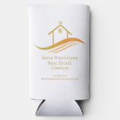 エステー実在ト会社金ゴールドハウスロゴマーケティング スリム缶クーラー (正面)