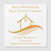 エステー実在ト会社金ゴールドハウス不動産仲介業者マグネットカード (正面)