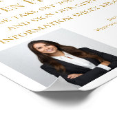 エステー実在ト会社金ゴールドロゴオープンハウスウェルカム ポスター (角)