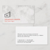 エステー実在ト産業エグゼクティブマーブル 名刺 (正面/裏面)