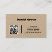 エステー実在トWeハ買ウスQRクラフト 名刺 (裏面)