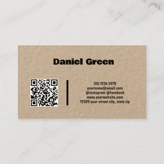 エステー実在トWeハ買ウスQRクラフト 名刺 (裏面)