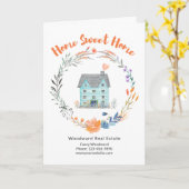 エステ実在ートおめでとうニューホームスウィートホーム カード (黄色い花)