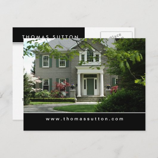 エステ実在ートはがきグリーンハフォーマルウス ポストカード (正面/裏面)